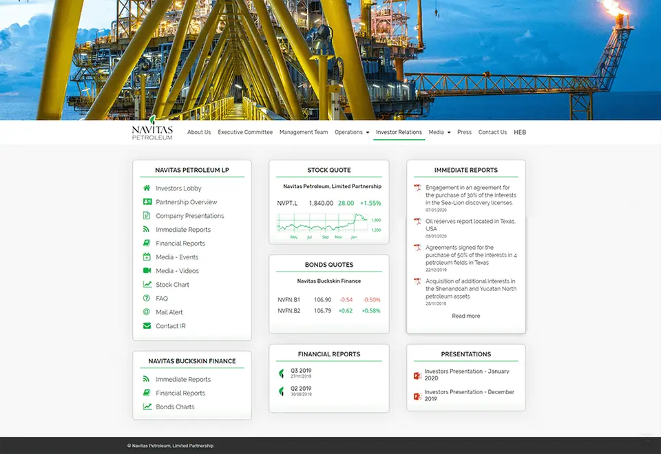 Navitas Petroleum IR